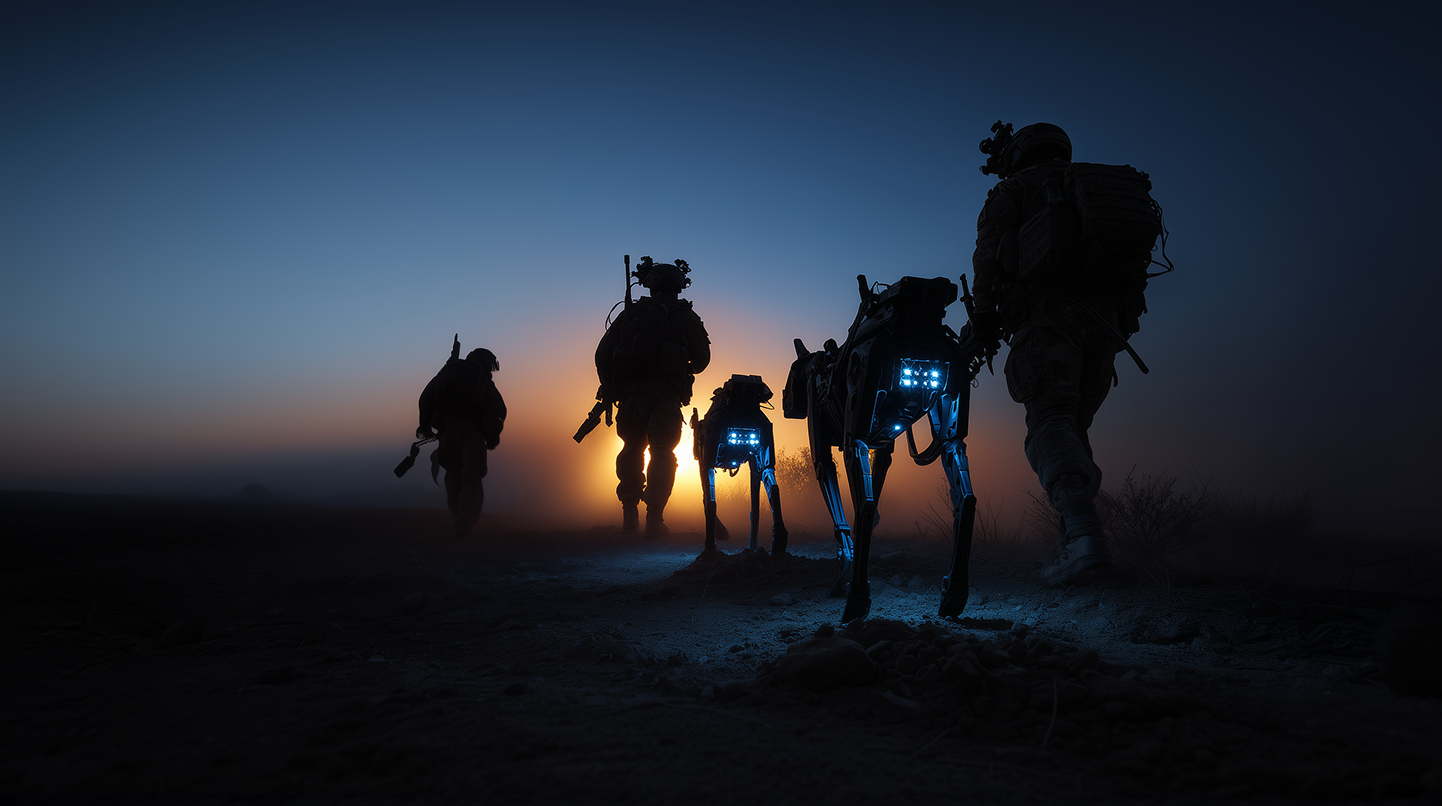 Defense military robotics
